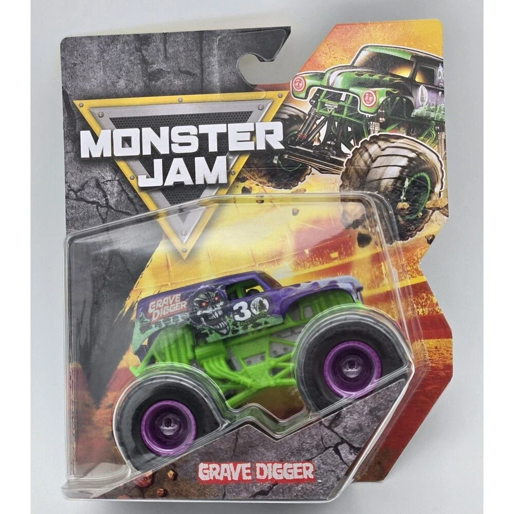 Spin Master Monster Jam Grave Digger 2025 Series 1 Purple 1:64 Diecast Truck